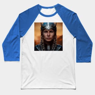 Viking Shield Maiden Baseball T-Shirt